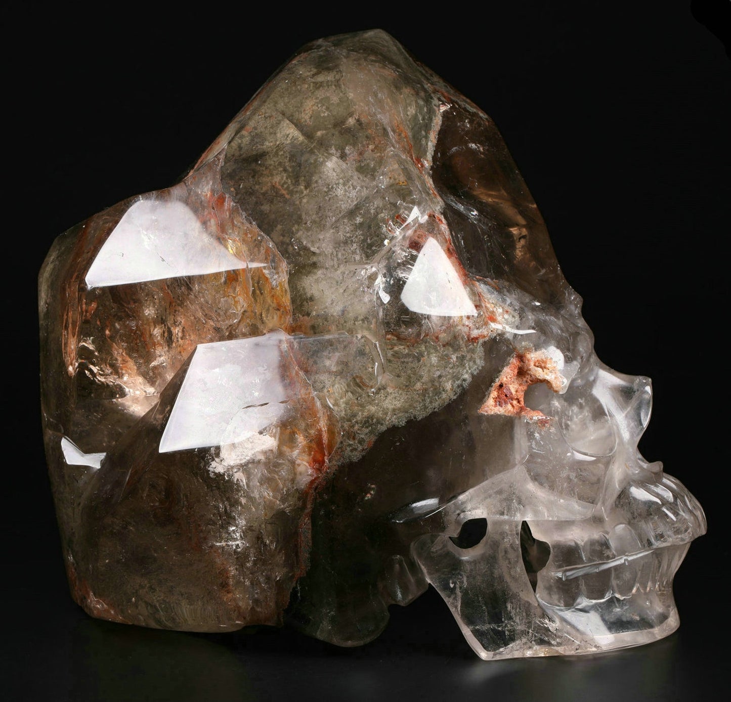 Garden Quartz Crystal Skull Free Formed Head