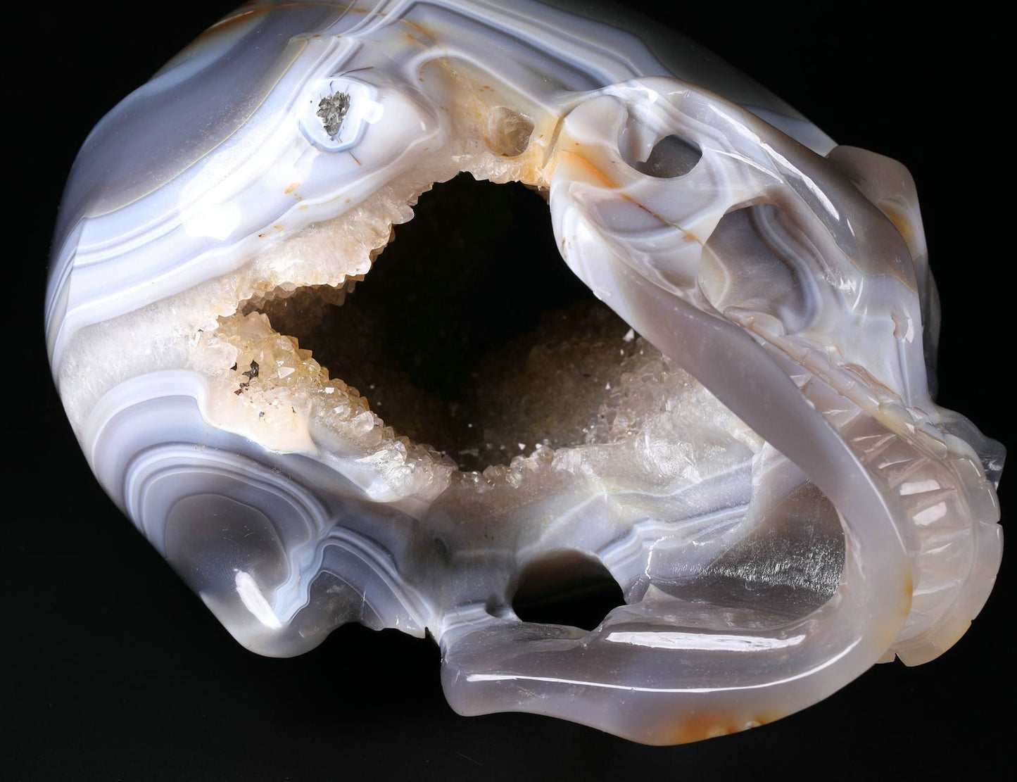 Brazilian Agate Crystal Skull