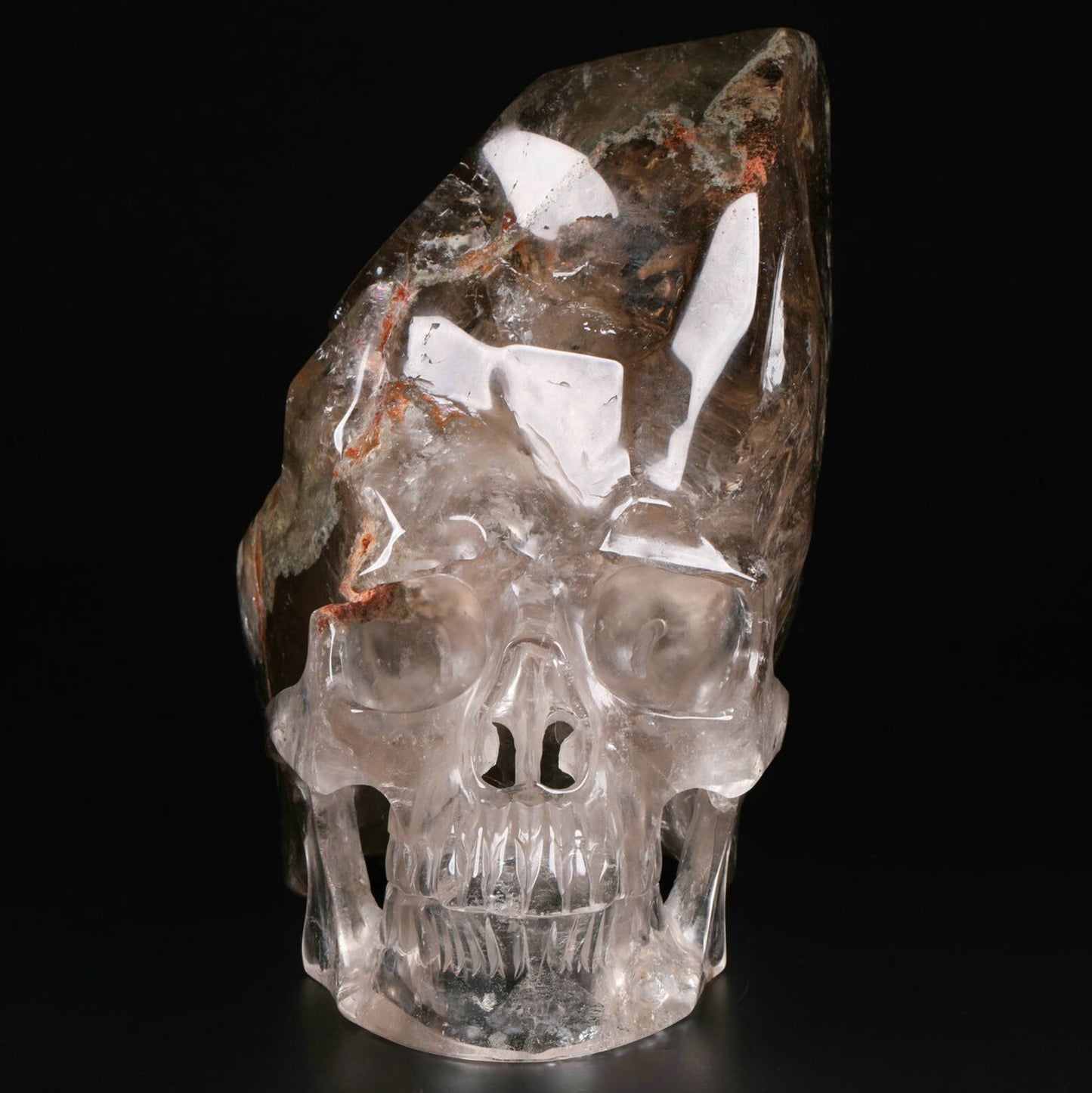 Garden Quartz Crystal Skull Free Formed Head