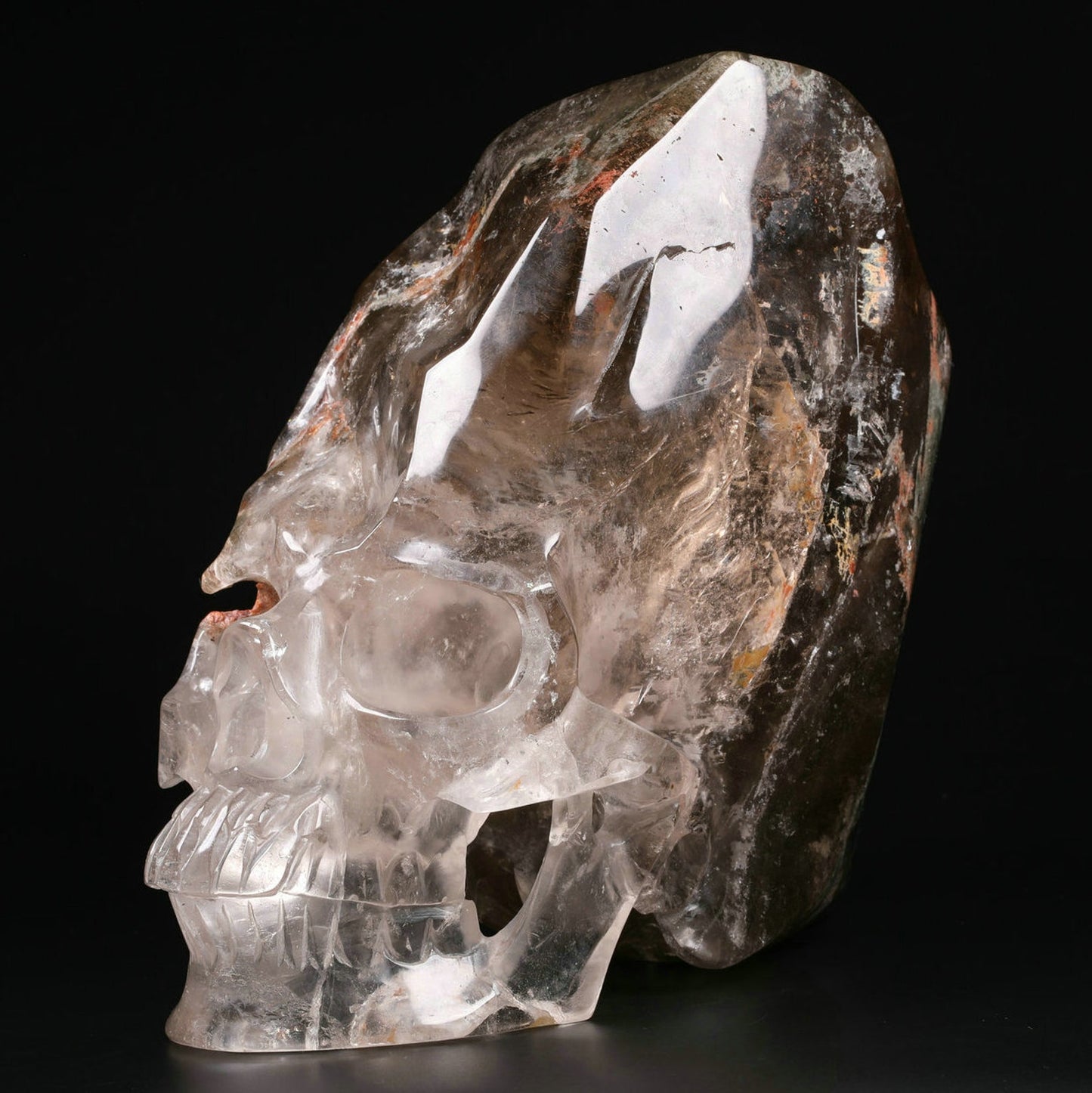 Garden Quartz Crystal Skull Free Formed Head