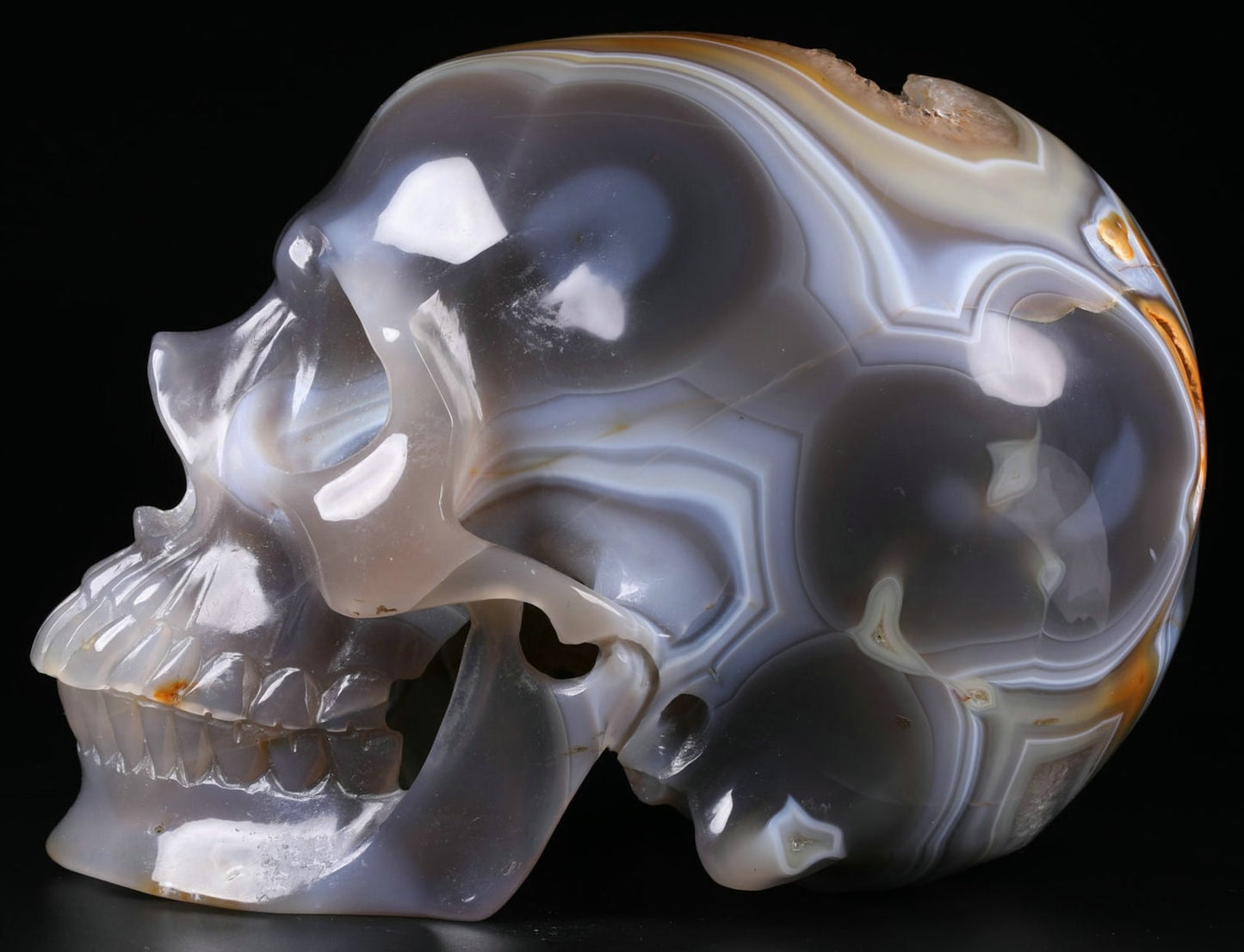 Brazilian Agate Crystal Skull