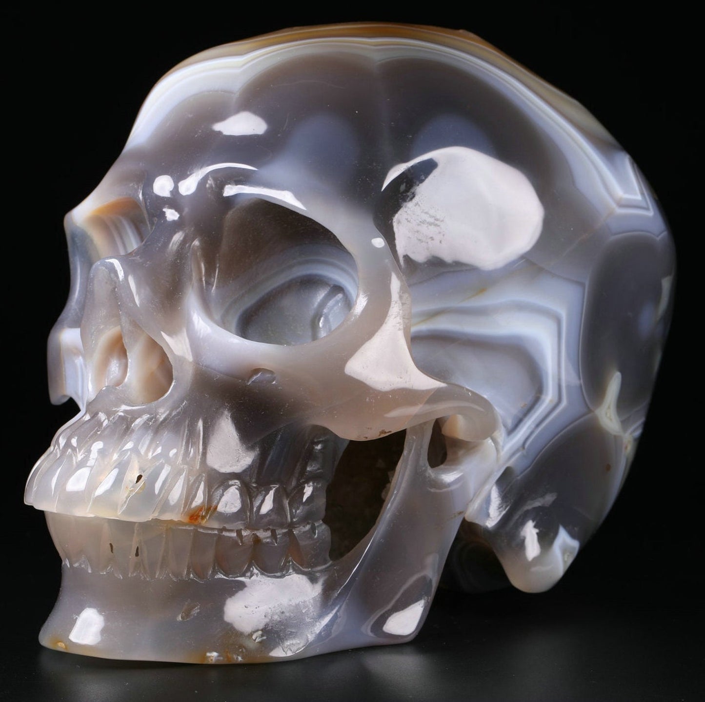 Brazilian Agate Crystal Skull