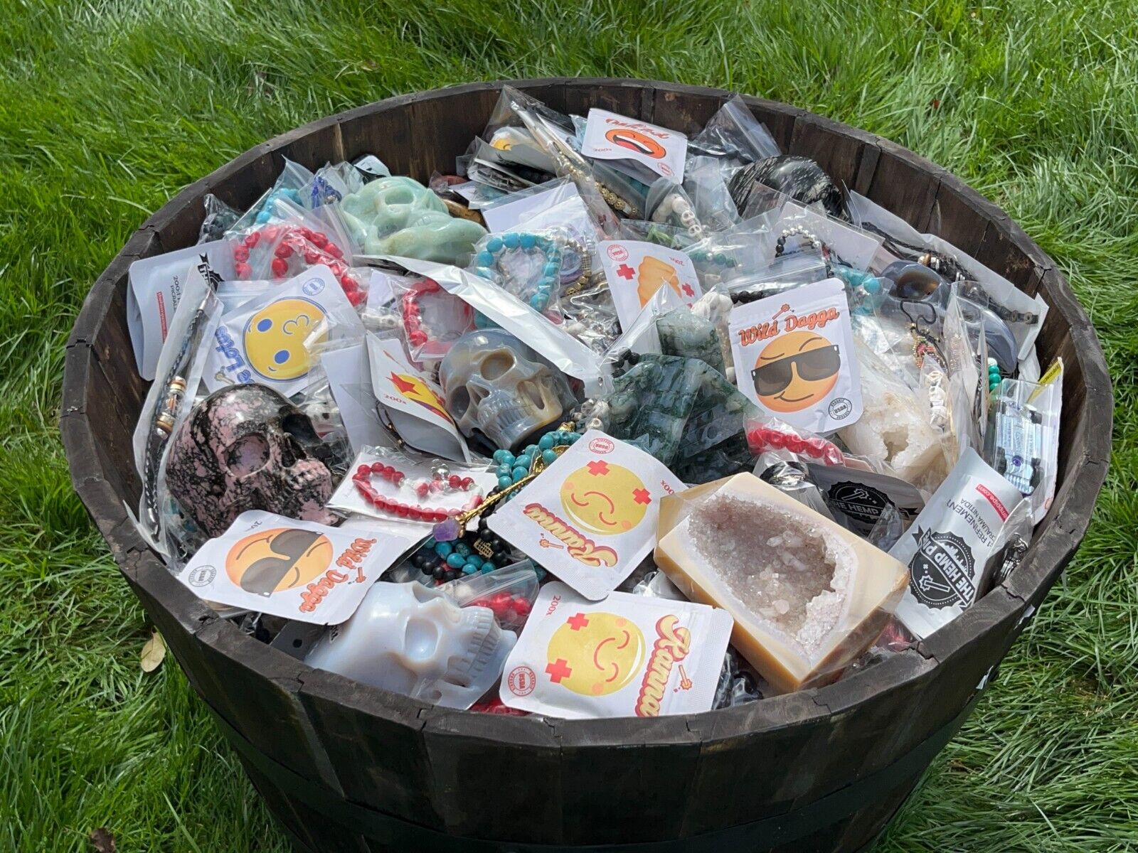 Pipe Bomb Package | Hippie gifts | Quartz jewelry | Crystal skulls